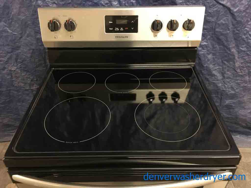 Large Images for BrandNew Stainless Frigidaire GlassTop Stove with