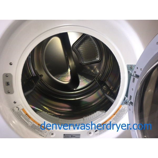 27″ Quality Refurbished Stackable LG TROMM Electric Dryer, 1-Year Warranty