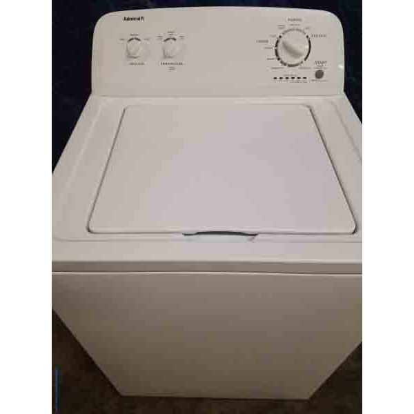Reliable Admiral White Washing Machine, Newer Model, Full-Sized, 1-Year Warranty