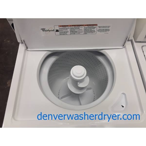 Whirlpool Top-Load Washer, 3.2 Cu.Ft. Capacity, Extra-Rinse Option, Agitator, Heavy-Duty, 27″ Wide, Quality Refurbished, 1-Year Warranty!
