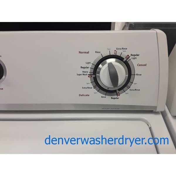 Whirlpool Top-Load Washer, 3.2 Cu.Ft. Capacity, Extra-Rinse Option, Agitator, Heavy-Duty, 27″ Wide, Quality Refurbished, 1-Year Warranty!