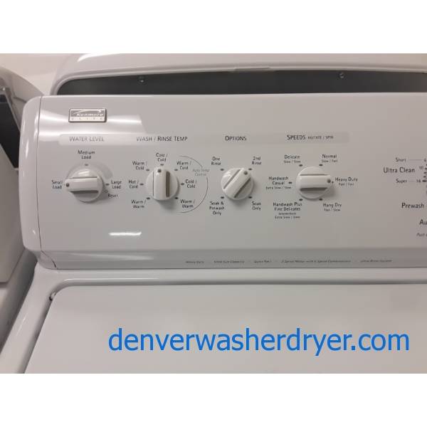 Kenmore ELITE Washer, Heavy-Duty, Agitator, 4.0 Cu.Ft. Capacity, 27″ Wide, Ultra Rinse System, Quality Refurbished, 1-Year Warranty!