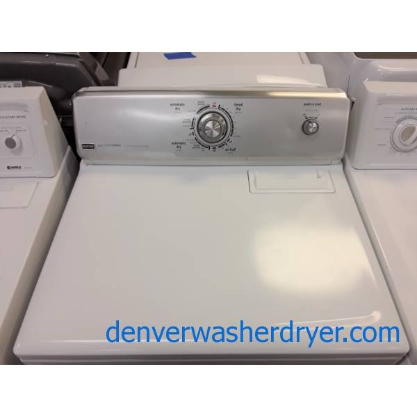 Maytag MCT 29″ Dryer, Electric, Wrinkle Prevent Feature, 6.5 Cu.Ft. Capacity, Barn Style Door, Quality Refurbished, 1-Year Warranty!
