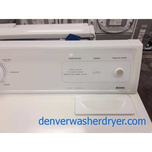 Heavy-Duty Kenmore Electric Dryer, Wrinkle Guard Feature, 29″ Wide, 6.5 Cu.Ft. Capacity, Hamper Style Door, Quality Refurbished, 1-Year Warranty!