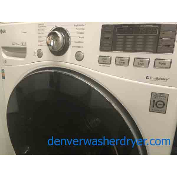Fully-Featured LG Front-Load Washer & Dryer!