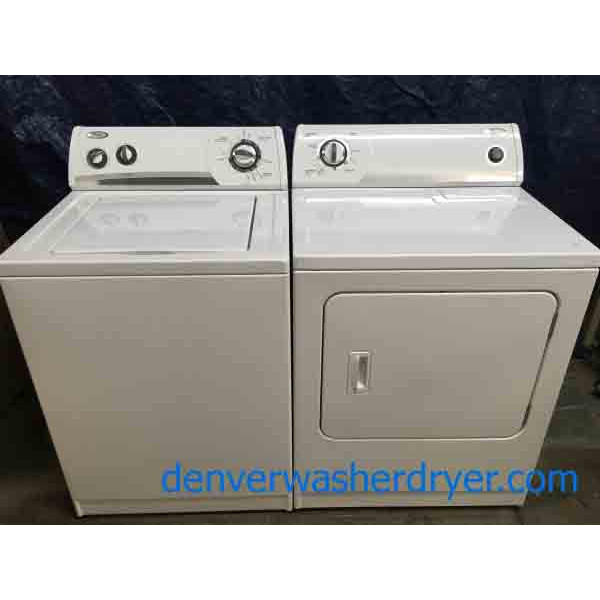 User-Friendly Whirlpool Washer/Dryer Set!