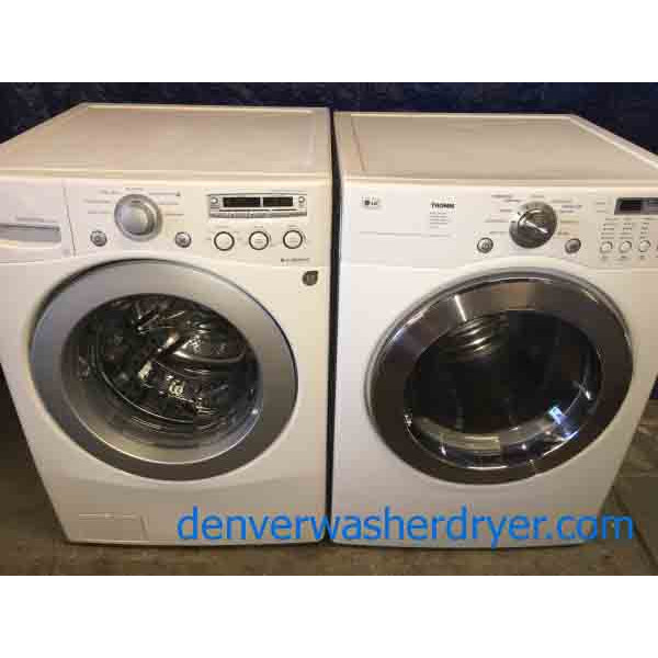 Large-and-in-Charge! LG Front Load Washer Dryer Set!