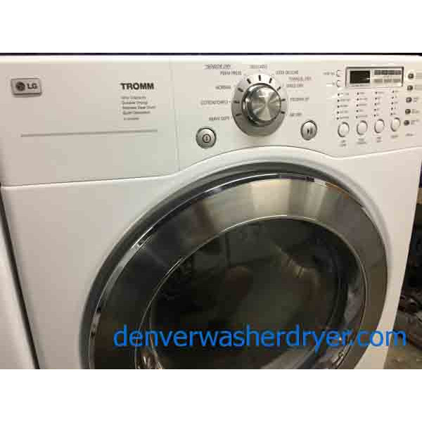 *GAS* LG Tromm Front Load Stackable Washer and Dryer!