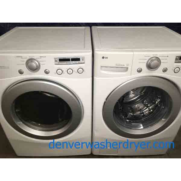 Solid LG Front-Load Washer/Dryer Set (Stackable/Pedestal Options)