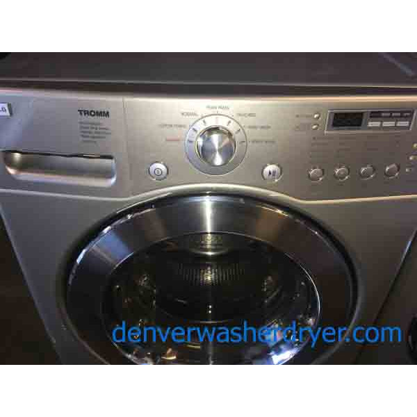 Immaculate Silver LG Tromm Washer Dryer Set!
