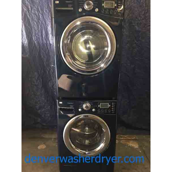 Wonderful Navy Blue True Steam LG Tromm Washer Dryer Set! 2795