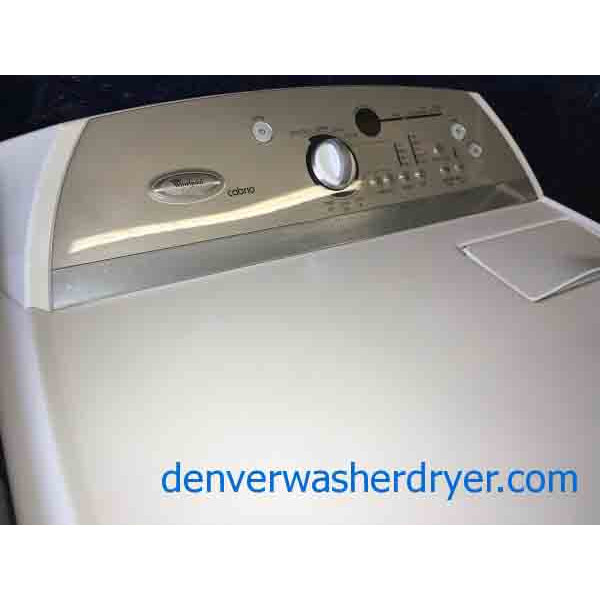 Whirlpool Cabrio Washer w/Agitator and Matching Dryer