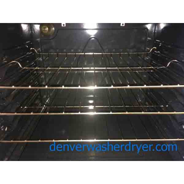 White Glass-top Stove