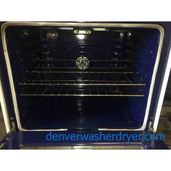 White LG Convection Oven, Glass Top Range, 5-Burner, Warming Drawer