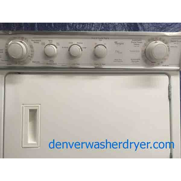 Terrific 27" Whirlpool ThinTwin Stacked DirectDrive Washer Dryer
