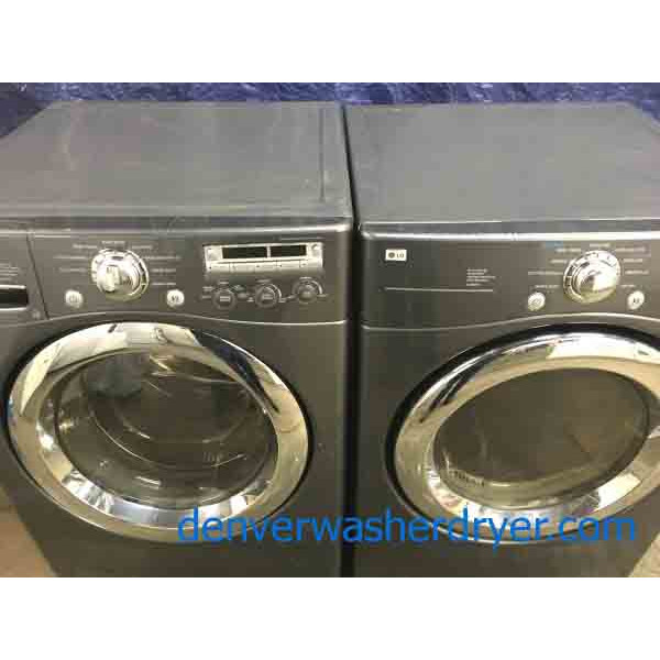 Charcoal Gray LG Tromm FrontLoad Set, Scratch/Dent 2877 Denver