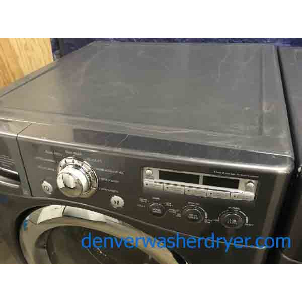 Charcoal Gray LG Tromm FrontLoad Set, Scratch/Dent 2877 Denver