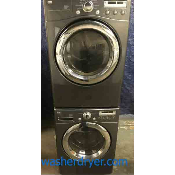 Charcoal Gray LG Tromm FrontLoad Set, Scratch/Dent 2877 Denver