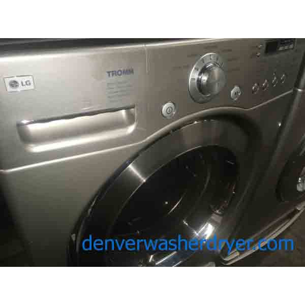 Magnificent LG Front-Load Set on Pedestals!