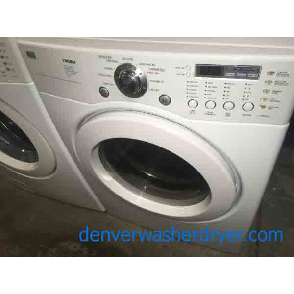 Stackable Front-Load Washer and Dryer, Refurbished with Care
