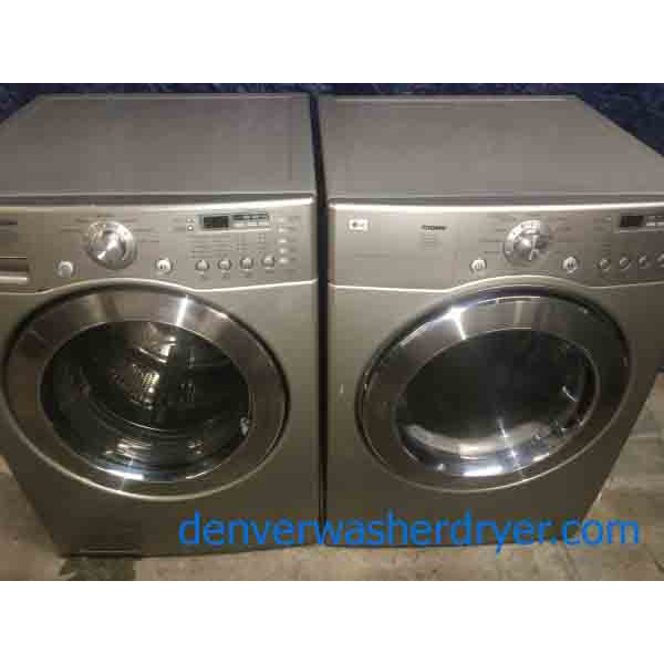 Spectacular Front-Load Stackable Washer/Dryer Set, Direct-Drive