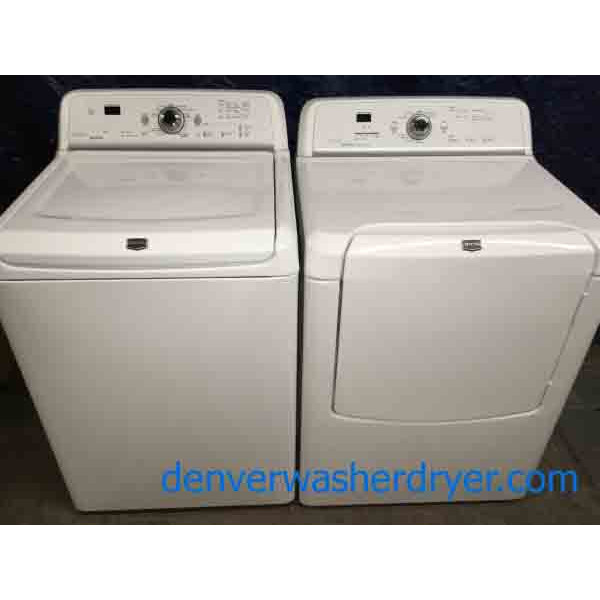 Magnificent Maytag Bravos DirectDrive Washer/Dryer set, Stainless, HE