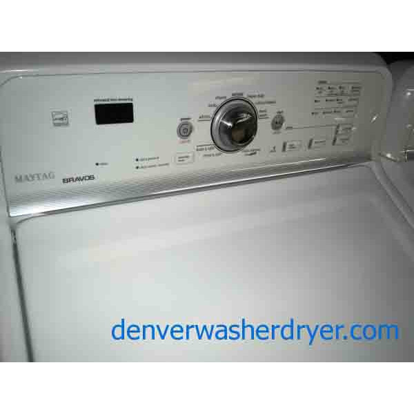 Magnificent Maytag Bravos DirectDrive Washer/Dryer set, Stainless, HE