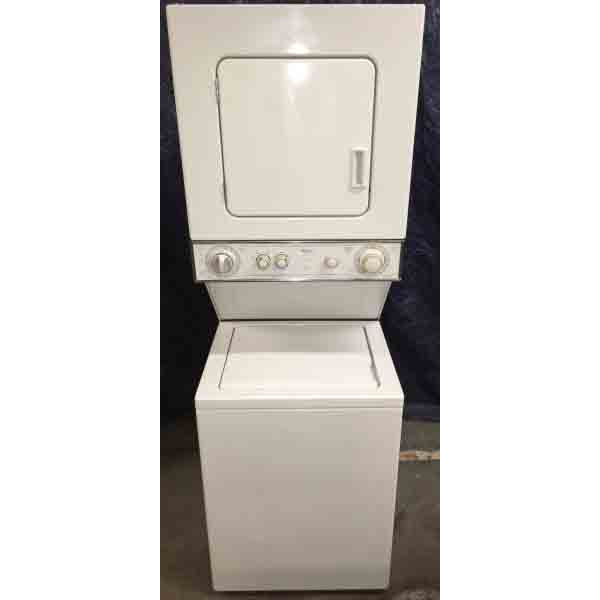 24″ Stackable Whirlpool Direct-Drive Laundry Center, 220v
