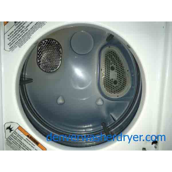 24″ Stackable Whirlpool Direct-Drive Laundry Center, 220v