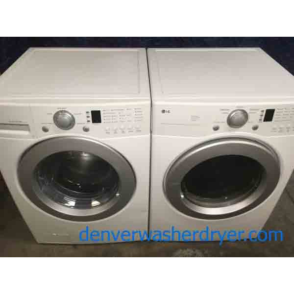 Stackable Front Load Washing Machine and Matching Dryer, 220v, Quality Rebuilt 3039 Denver