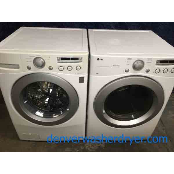 LG FrontLoad WasherDryer Set, Stackable, Quality Refurbished! 3042