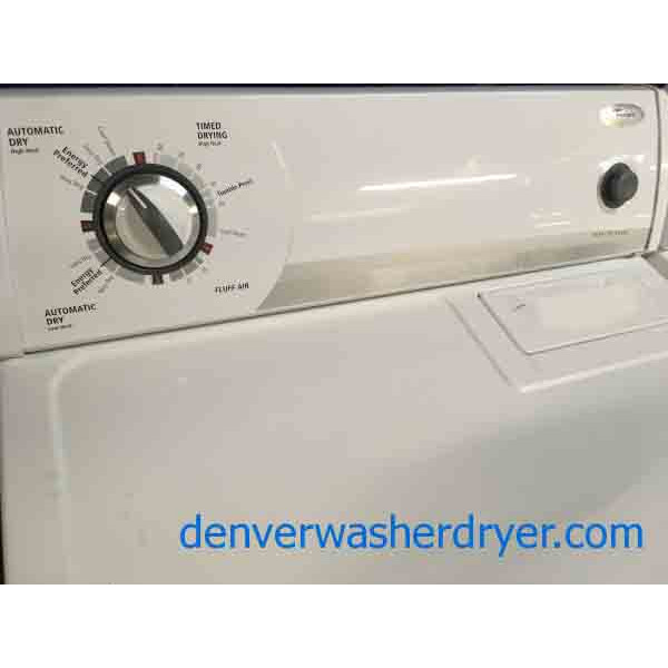 Matching Whirlpool Super Capacity Washer and Dryer, Heavy-Duty With Kenmore Oven 3055
