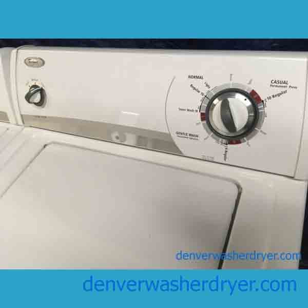Matching Whirlpool Super Capacity Washer and Dryer, Heavy-Duty With Kenmore Oven 3055