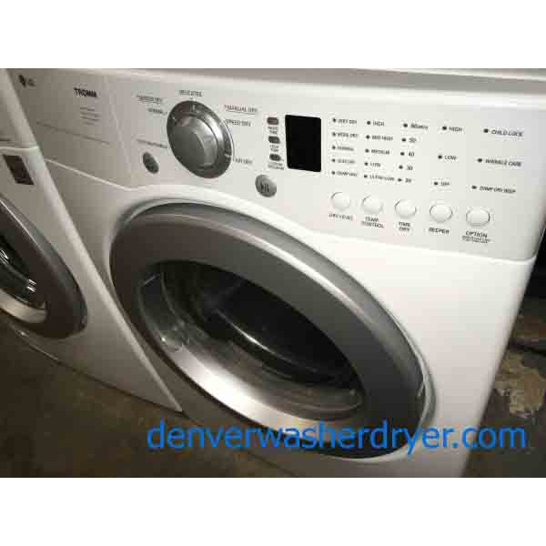 LG Front Load Washer Dryer Set, 220v - #3046 - Denver Washer Dryer
