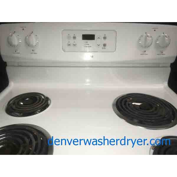 30″ Electric Range, White, Kenmore