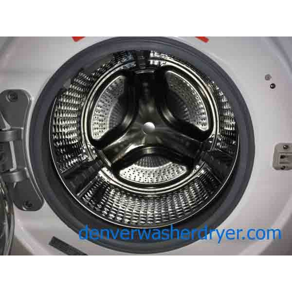 New Samsung Front Load Washer Dryer Set, Stackable, Electric, Steam