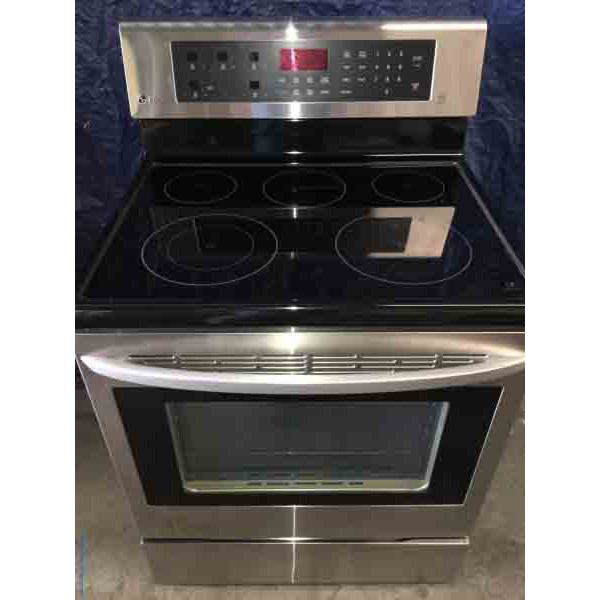 New Beautiful LG Touch Electric Range With Convection Oven!