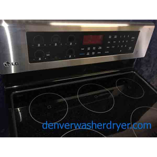 New Beautiful LG Touch Electric Range With Convection Oven!