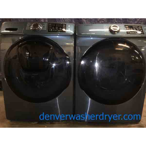 Beautiful 2016 Azure Samsung Front-Loader Set! NEW!!