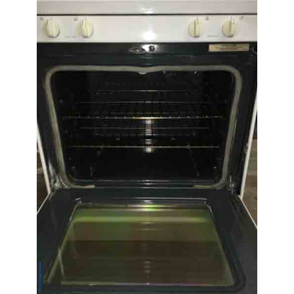 White *GAS* Whirlpool Range, Self-Cleaning, 1-Year Warranty!