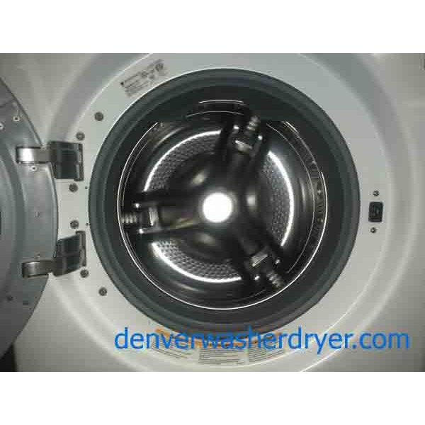 Stacked Front-Load Washer|Dryer Set, 27″, Electric