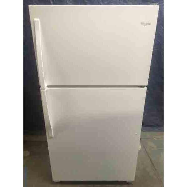 New Whirlpool 20.5 CuFt. White Refrigerator
