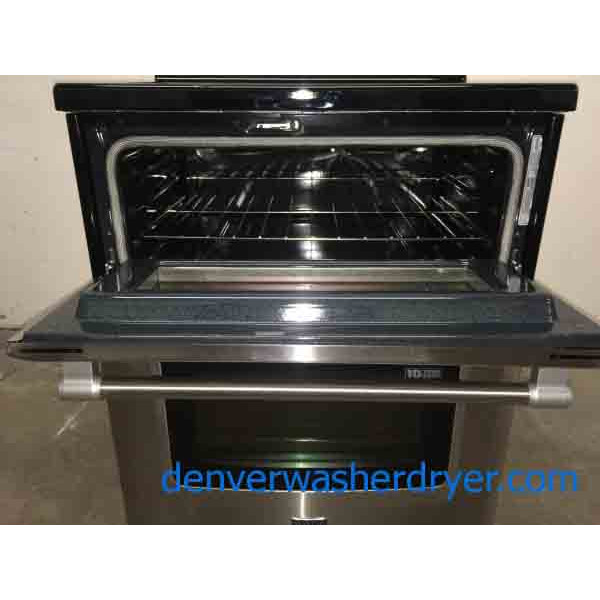 New Maytag Smooth-Top Double-Oven Range, Freestanding, Electric, 1-Year Warranty