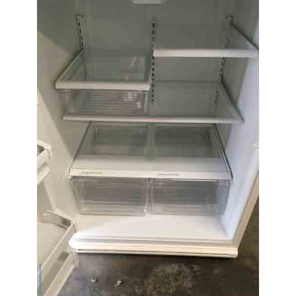 Whirlpool Refrigerator, 20.5 cu ft, Almond, 1-Year Warranty