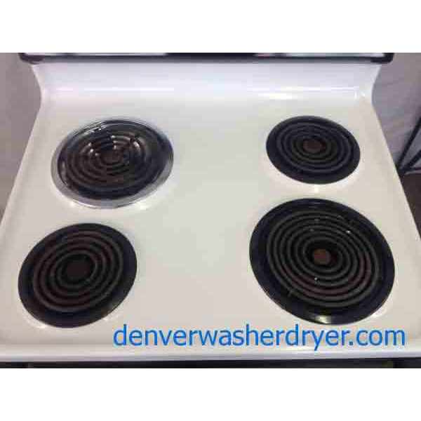 GE Electric Black/White Stove!