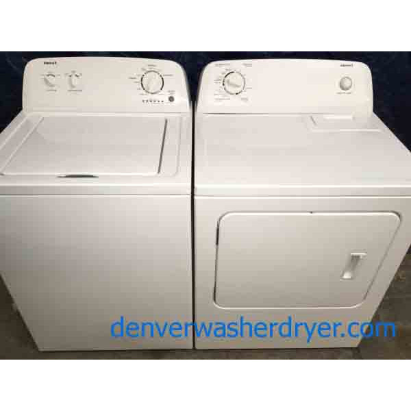 Admirable Amana White Washer with Matching Electric Dryer! Full-Size