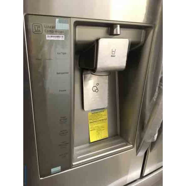 Brand-New Stainless Refrigerator, LG Inverter Linear Compressor, Super Efficient, 1-Year Warranty, 31.7 Cu. Ft.