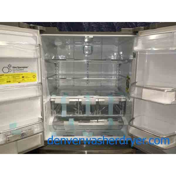 Brand-New Stainless Refrigerator, LG Inverter Linear Compressor, Super Efficient, 1-Year Warranty, 31.7 Cu. Ft.