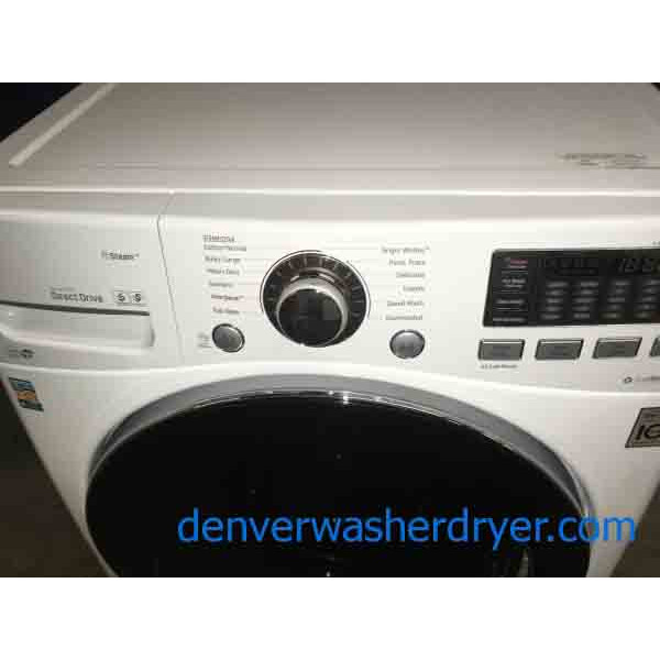 Solid 2016 Front-Load LG Washer, 4.3 Cu. Ft, Direct-Drive