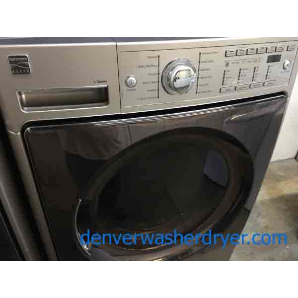 High End Kenmore (by LG) Laundry Set On Pedestals, Electric, Direct